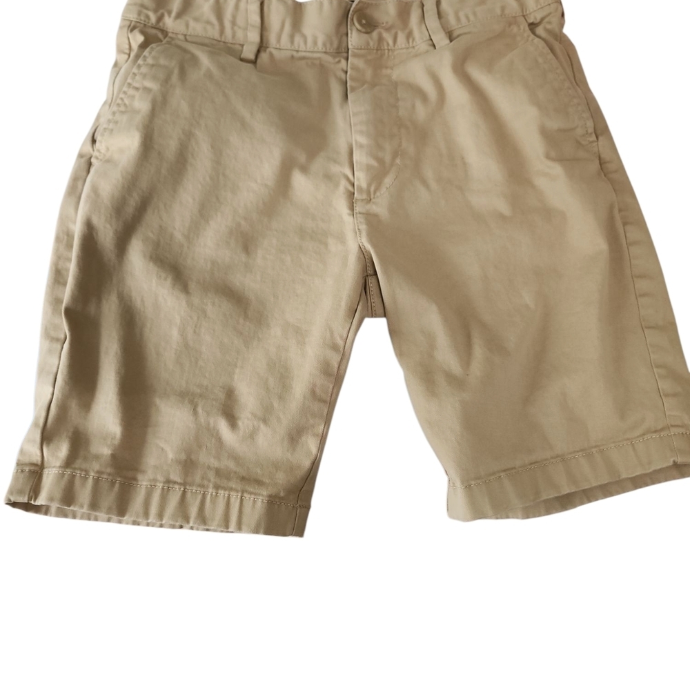 Nordstrom Tan Classic Shorts Cotton Blend